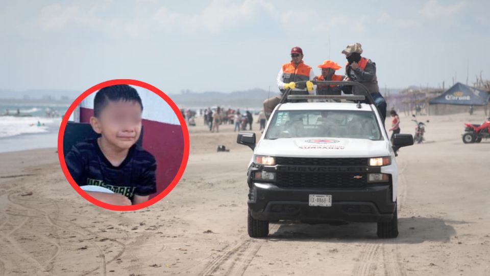 Familiares llegaron al lugar para identificar al menor tras su rescate.