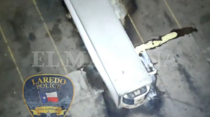 Emergencia en Laredo por tráiler que libera vapor en zona industrial; investigan posible carga inflamable
