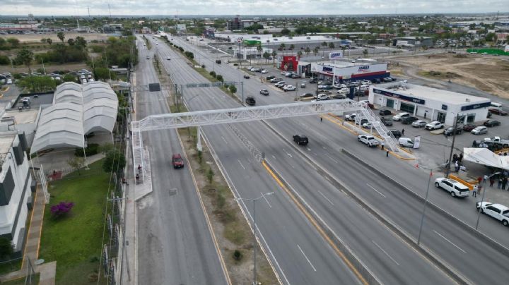 Nuevo Laredo: entregan obra de reubicación del puente peatonal en Calzada de los Héroes