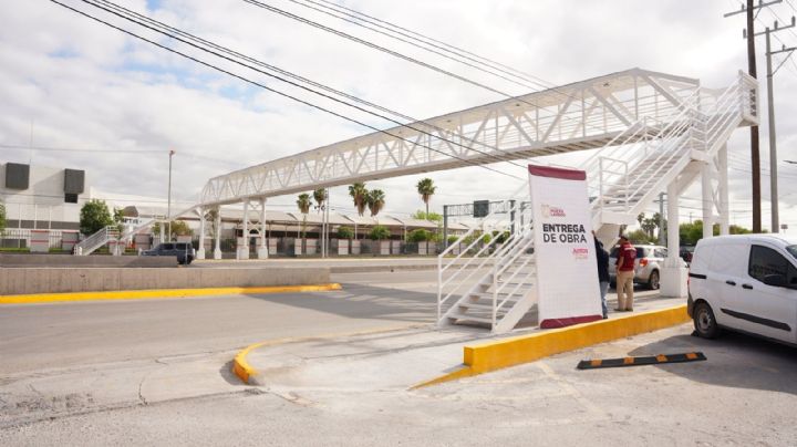 Ya puede cruzar seguro por la Calzada de los Héroes, frente al Parque Industrial J. Longoria