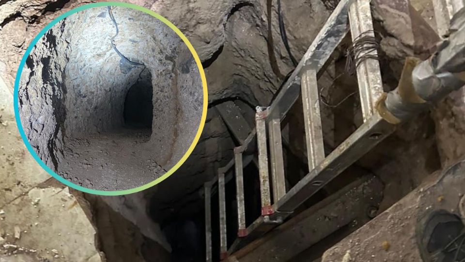 El túnel oculto que cruzaba la frontera en Sonora