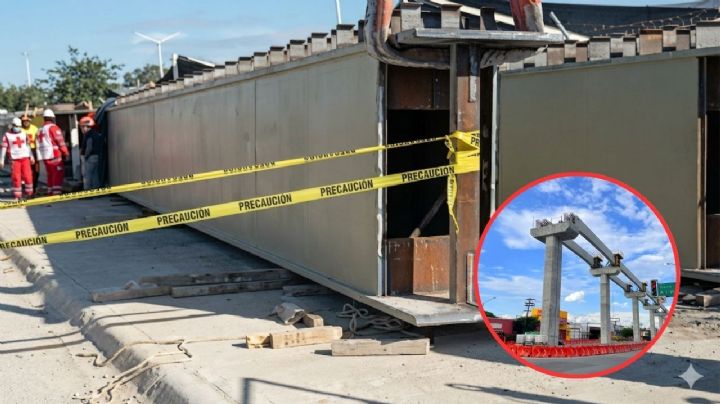 Trabajador muere aplastado por viga de 25 toneladas en la construcción de la línea 6 del metro de Apodaca